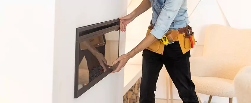 Metal Fireplace Installation in Rialto, California