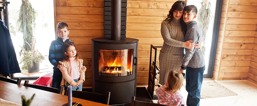 Morso Cast Iron Fireplace Insert Installation in Rialto, California