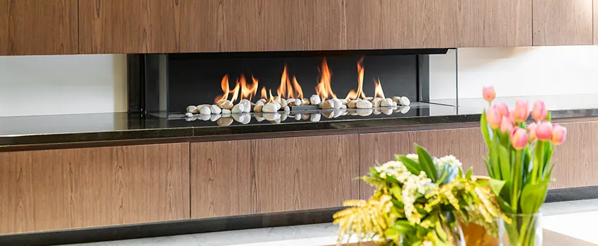 Double-height Fireplace Design Refurbishment in Rialto, California