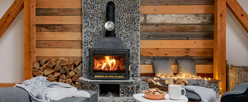 Thelin Hearth Products Direct Vent Gas Stove Fireplace Inspection in Rialto, California
